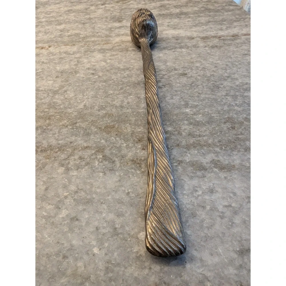 Vintage Solid One-Piece Santa Head Candle‎ Snuffer 9